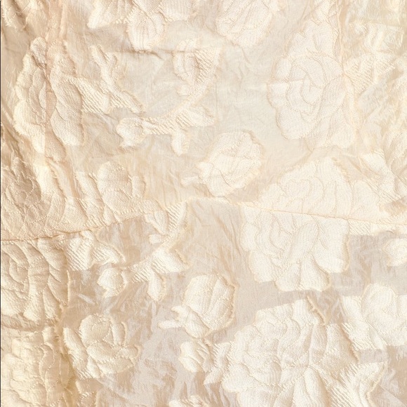 Cream Jacquard Off-the-Shoulder Mini Dress NWT - Picture 5 of 5